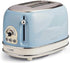 Ariete Vintage 2 Slice Toaster 155, Toaster with 6 Toasting Levels, Automatic Ejection, Defrost Function, Removable Crumb Tray, Stainless Steel Body, 810W, Beige - Safqqa Egypt