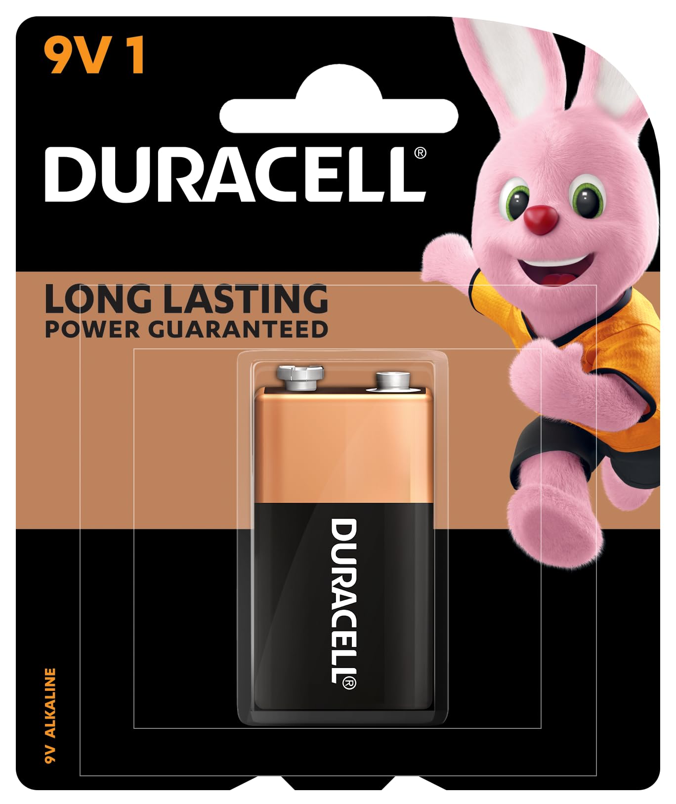 Duracell Alkaline 9V Battery, 1 Count- Damage Box