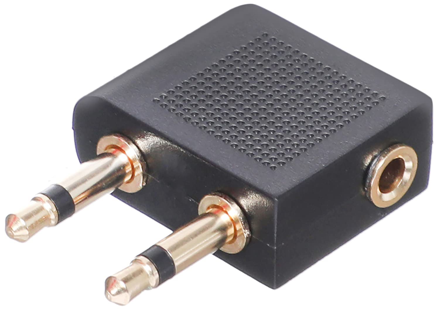 Keendex 1766 2 in 1 aux adapter - black