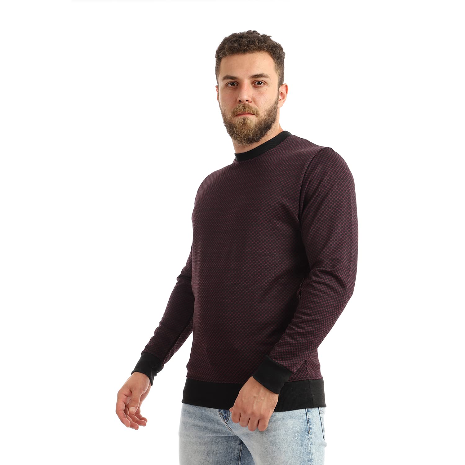OffCliff Classic Pullover For Men,Simple and versatile style suitable for casual or semi-casual occasions