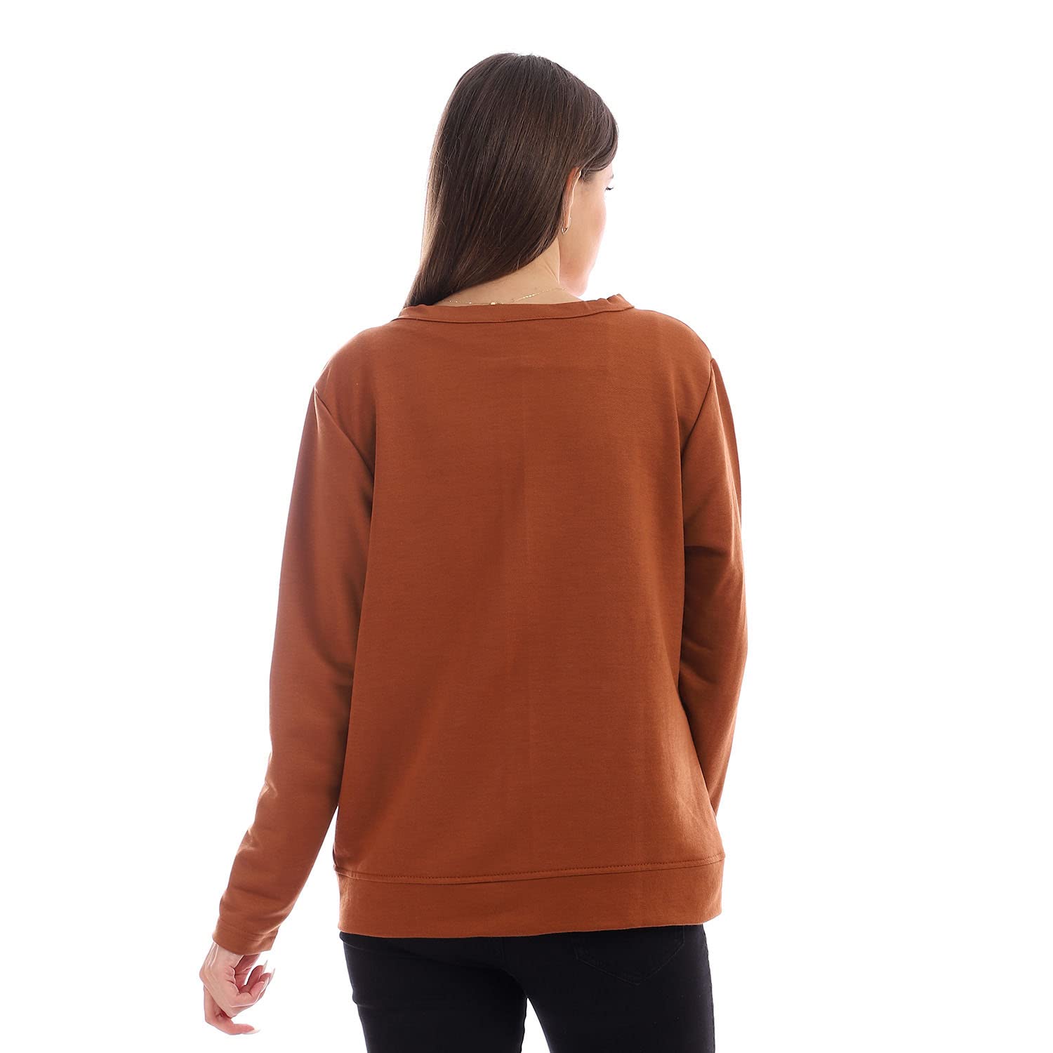 JAMILA Long Sleeves Short Length Cardigan With Buttons For Women,Crafted from soft, premium fabric for a luxurious feel.