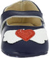 Mix & Max Girls’ Front Stitched Heart Velcro Strap Shoes