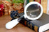 CAPXXIN 90mm Handheld Magnifying Glass HD Reading Lens White
