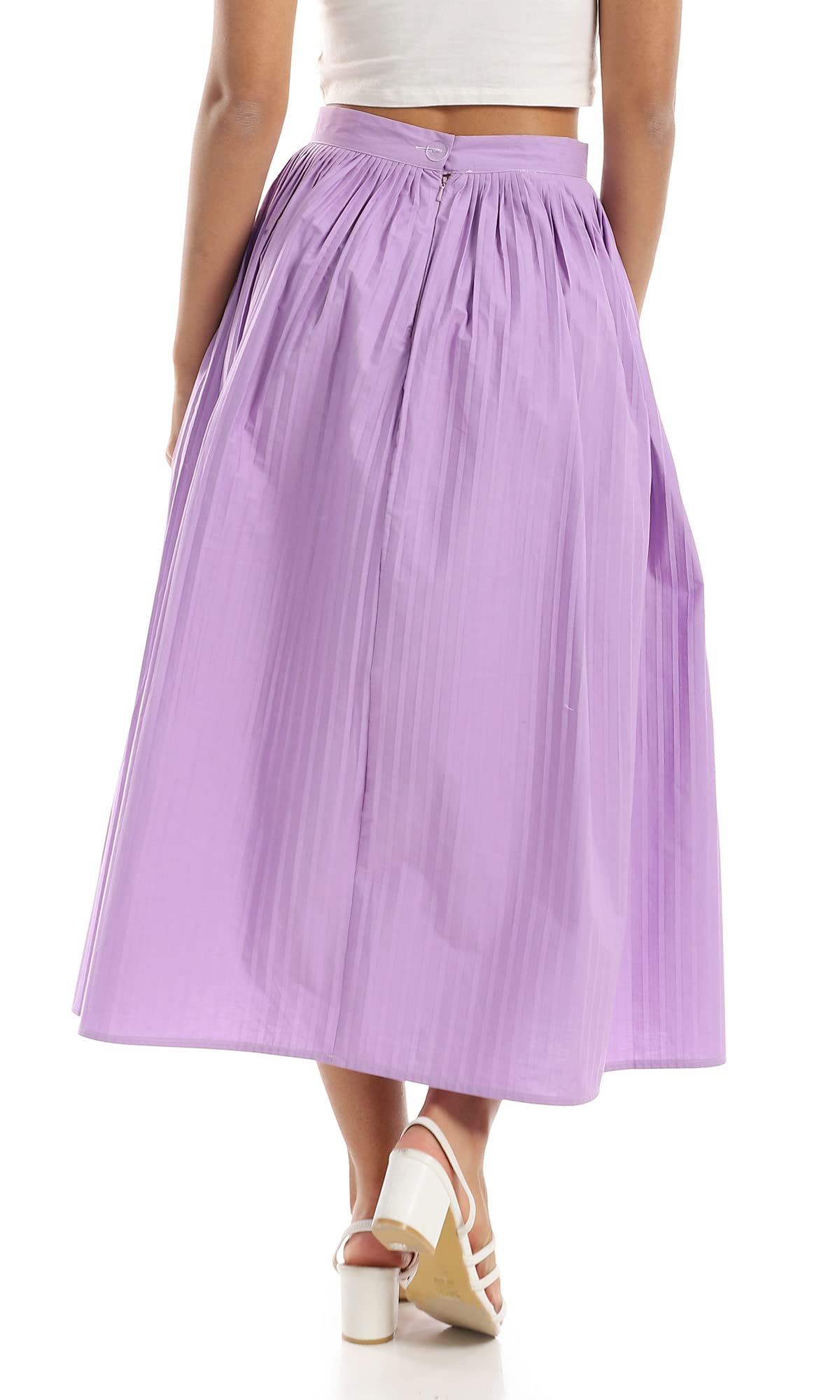 Ravin Feminine Plisse Maxi For Women,Maxi length for an elegant, feminine silhouette.