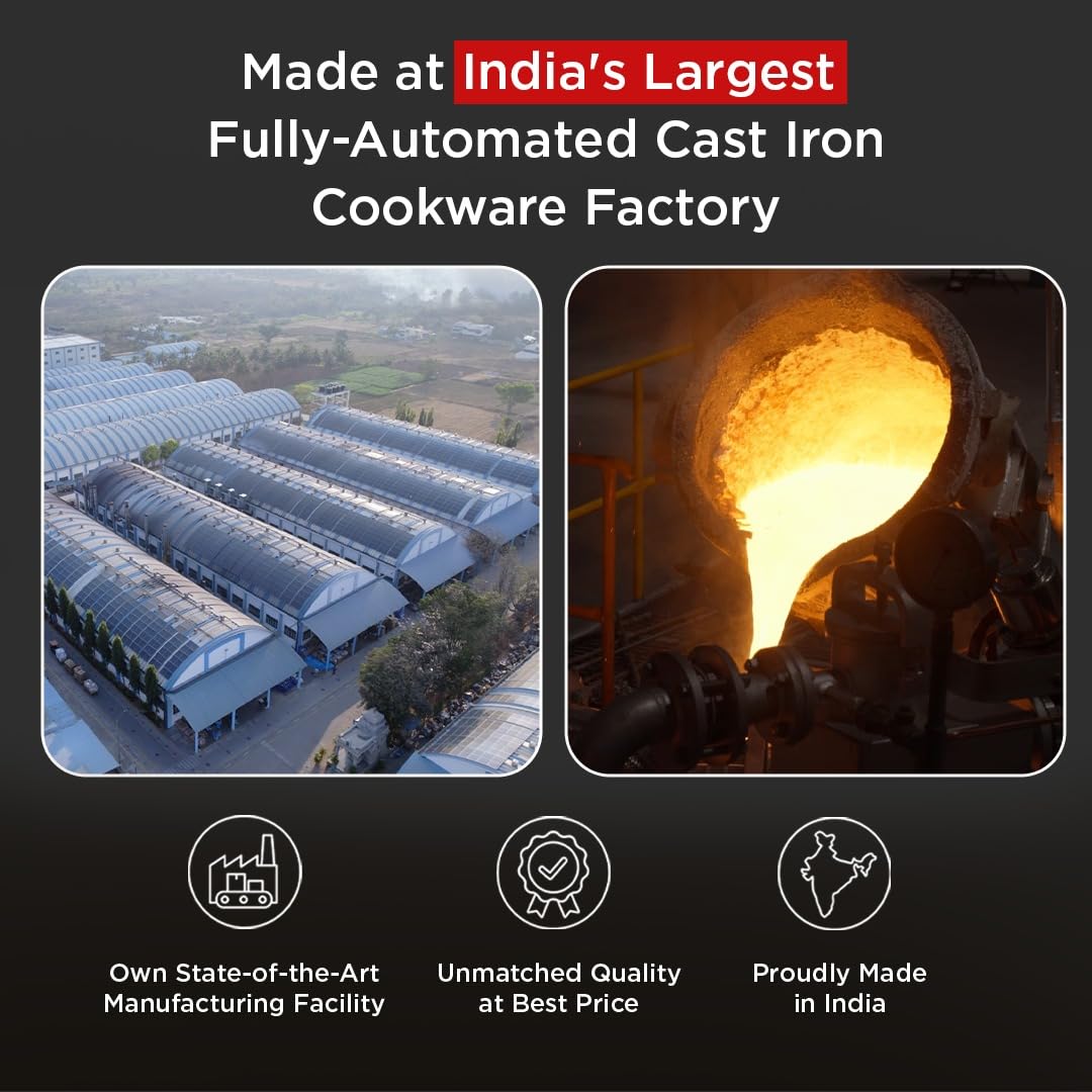 طاسة بيجون إمبيري من الحديد الزهر مقاس 250 بدون غطاء يد