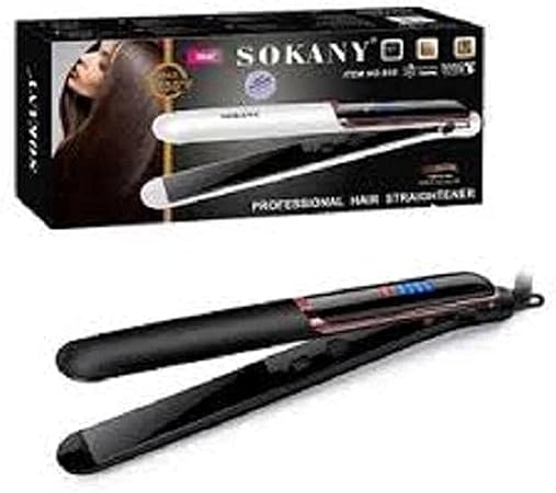 black hair straightener sokany, 955
