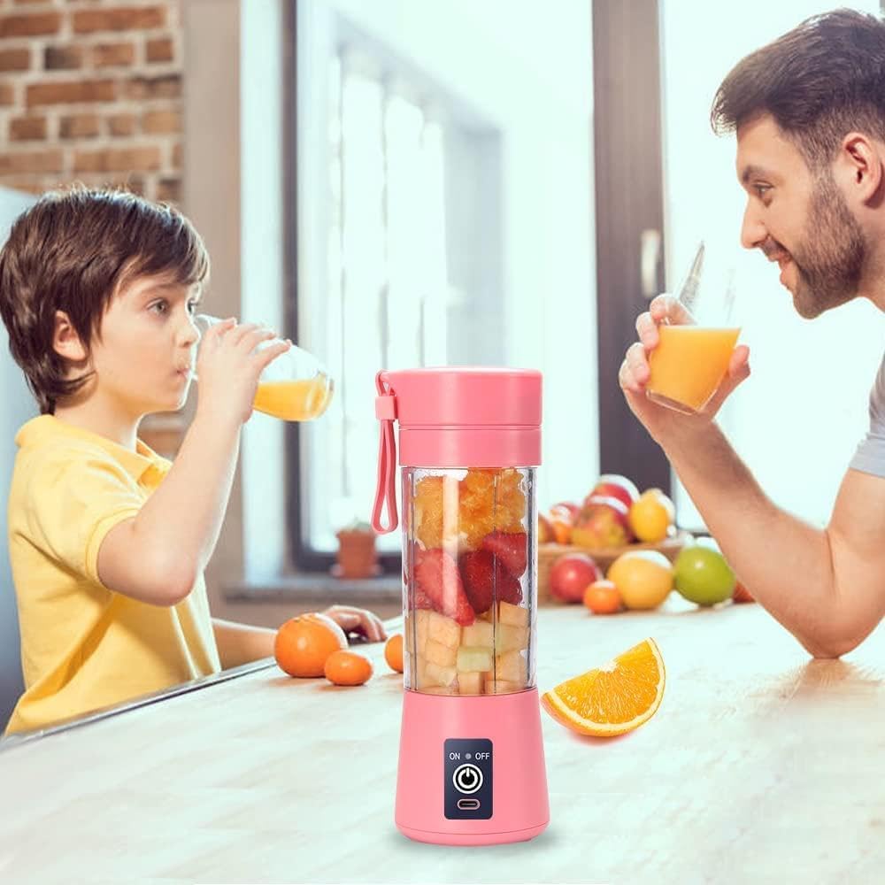 كوب العصارة الكهربائية المحمولة هو خلاط صغير متعدد الاستخدامات مصمم للاستخدام في المنزل، الصالة الرياضية أو أثناء التنقل. بسعة 380 مل، – Safqqa Egypt