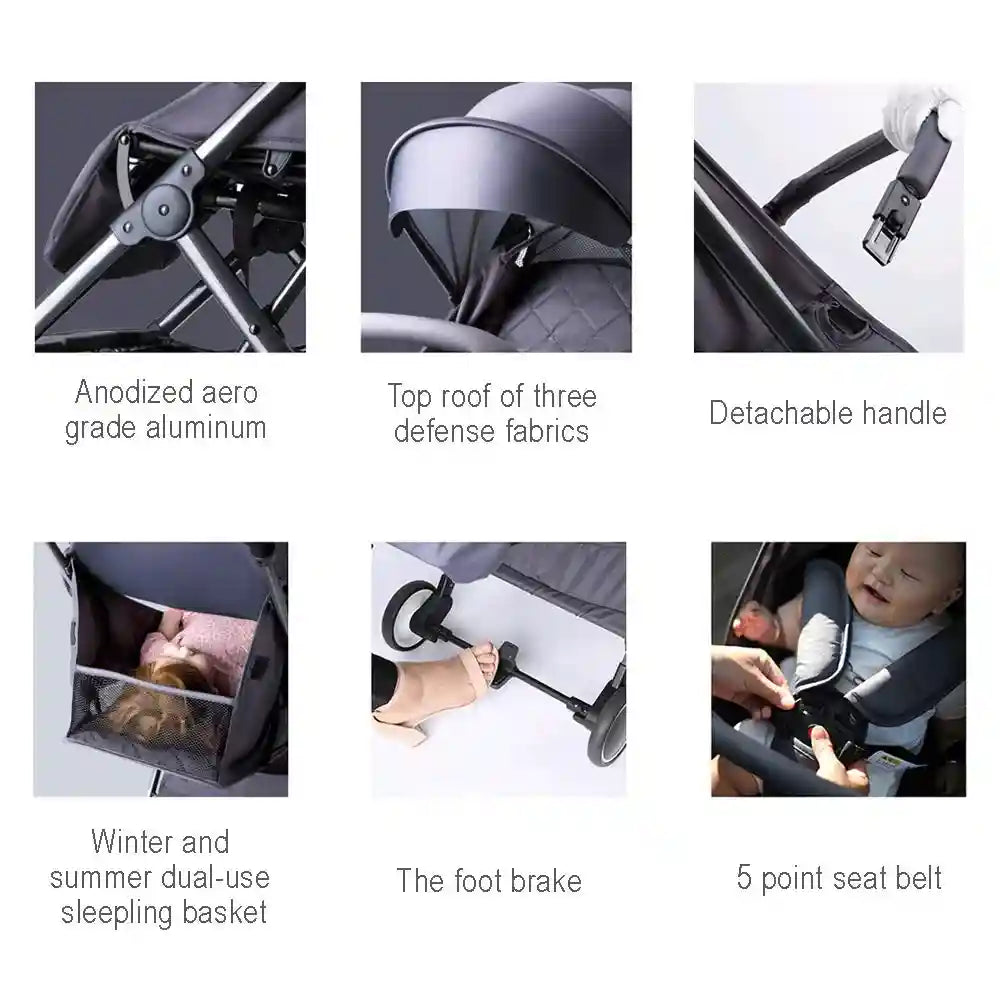 TEKNUM Travel Lite Stroller – Sunveno Baby Stroller Organizer – Yellow Wave