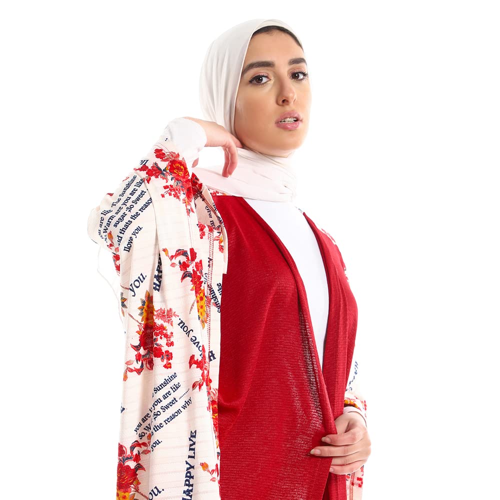 JAMILA Women’s Short Sleeve Printed Kimono Robe