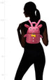 Kids Fabric Backpack with Cute Rabbit Design and Front Pocket