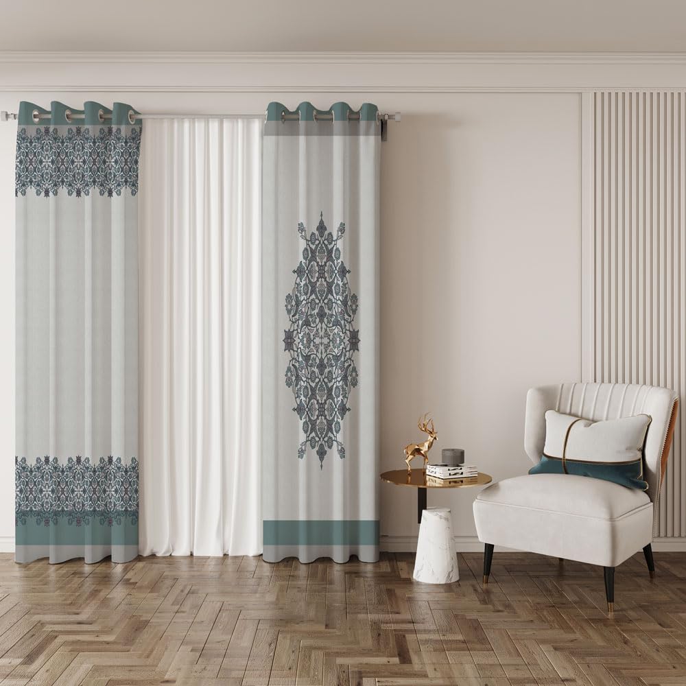 Shatta Side Rings Printed Modern Curtain – Safqqa Egypt