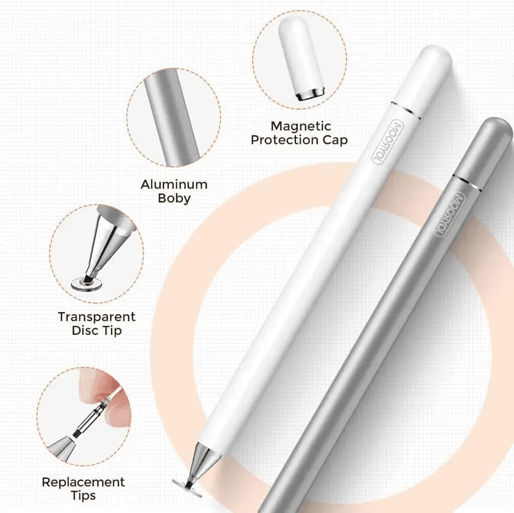Joyroom JR-BP560S Capacitive Touchscreen Stylus Passive Capacitive Pen For iPad iPhone All Capacitiv Silver