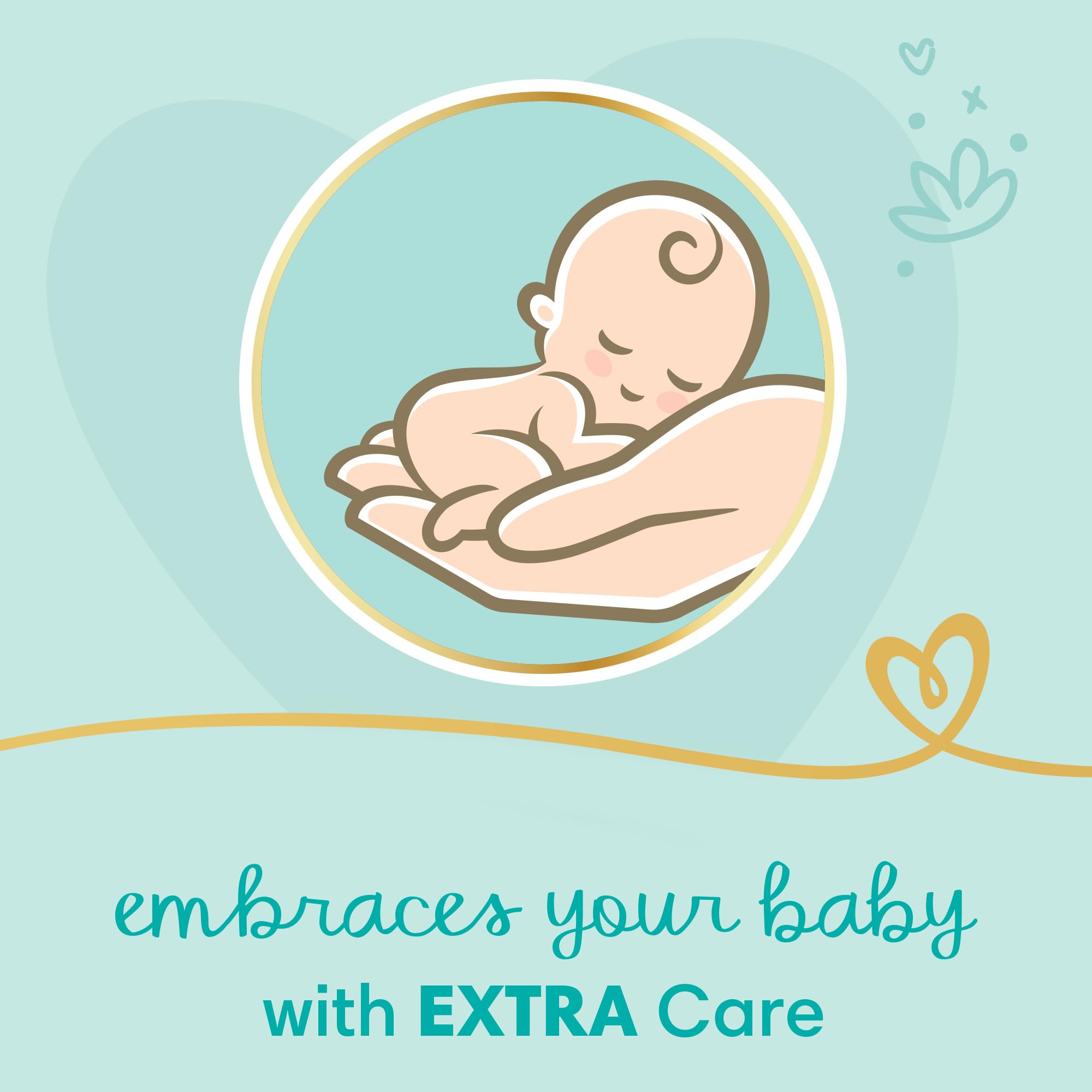 Pampers premium extra care diapers, size 2, 3-8 kg, with lotion with aloe vera, 96 baby diapers - Safqqa Egypt