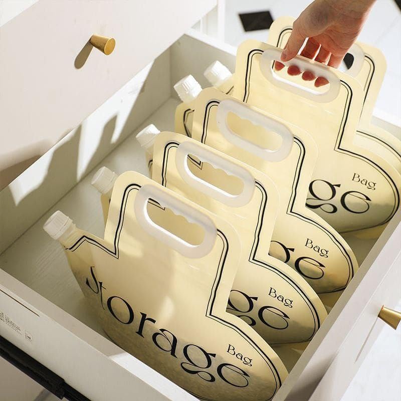 أكياس تخزين البقوليات المتينة (مجموعة من قطعتين) بتصميم أنيق لتنظيم فعال للبقوليات.