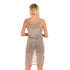JAMILA Women Side Slits Sleeveless Knitted Cover up OUTERWEAR
