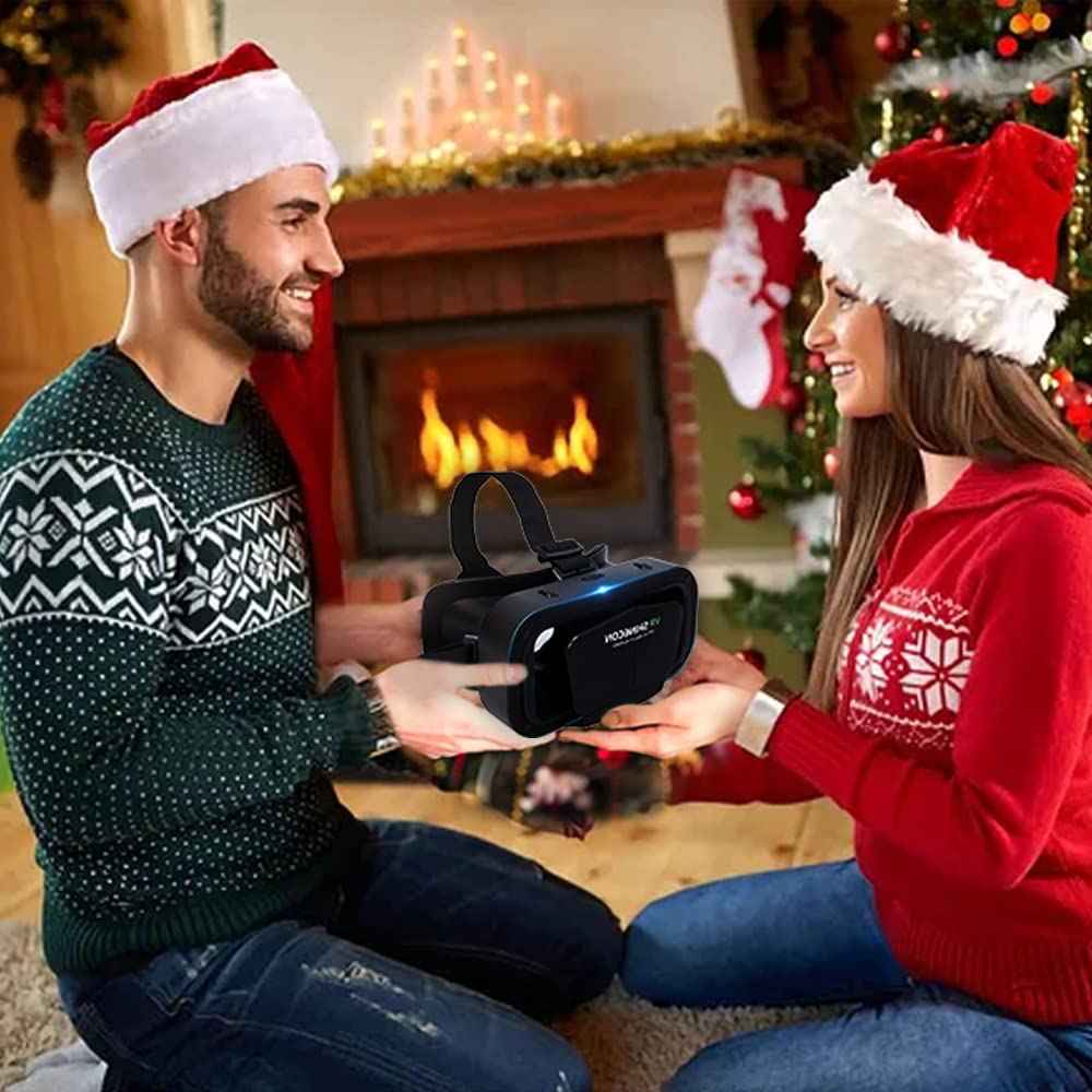 نظارات الواقع الافتراضي شاينكون ثلاثية الابعاد من كيه سي اكس جي اتش واي اي، نظارات الواقع الافتراضي للتلفزيون والافلام والعاب الفيديو متوافقة مع iOS واندرويد وتدعم 4.7-7 انش