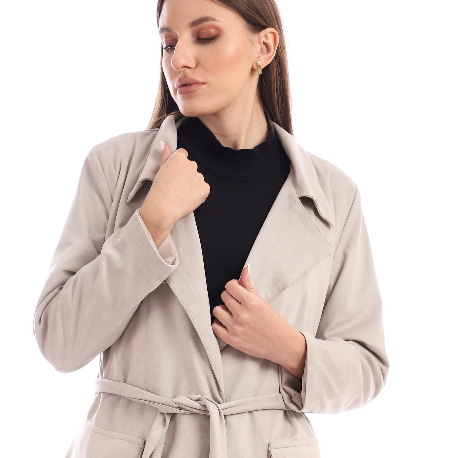 JAMILA Women suede padded jacket COAT