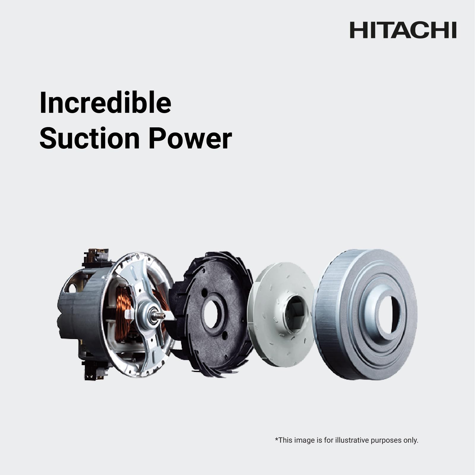 مكنسة HITACHI بقوة 2200 واط – خزان 21 لتر، فرشاة Aero Power، أنبوب معدني، فلتر قابل للغسل – مثالية للمنزل والمكتب – موديل CV965NBLGCM (خدش بسيط)