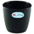 Stefanplast Liberty Round Pot 25 cm, Graphite, Decorative Plant Pot for Indoor and Outdoor Use