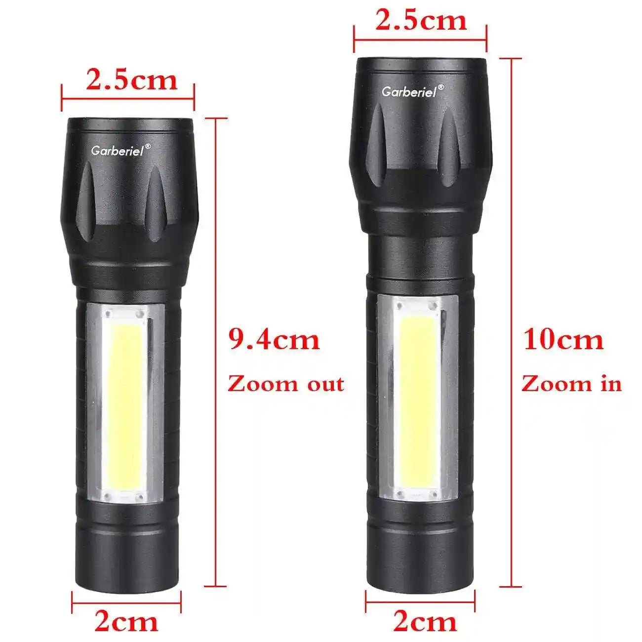 مصباح يدوي محمول USB قابل لإعادة الشحن مع ضوء COB – قلم فانوس – Safqqa Egypt