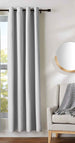 Cartela Thermal Insulated Blackout Curtains for Living Room/Bedroom (Silver, 140 x 260cm) - Safqqa Egypt