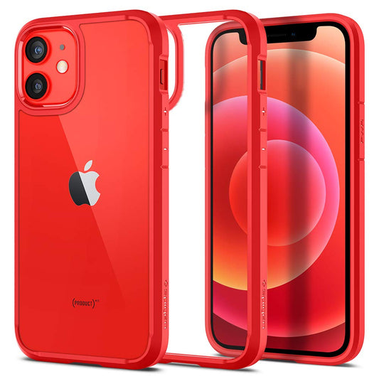 حافظة SPIGEN ULTRA HYBRID مصممة لآيفون 12 ميني (2020) - أحمر