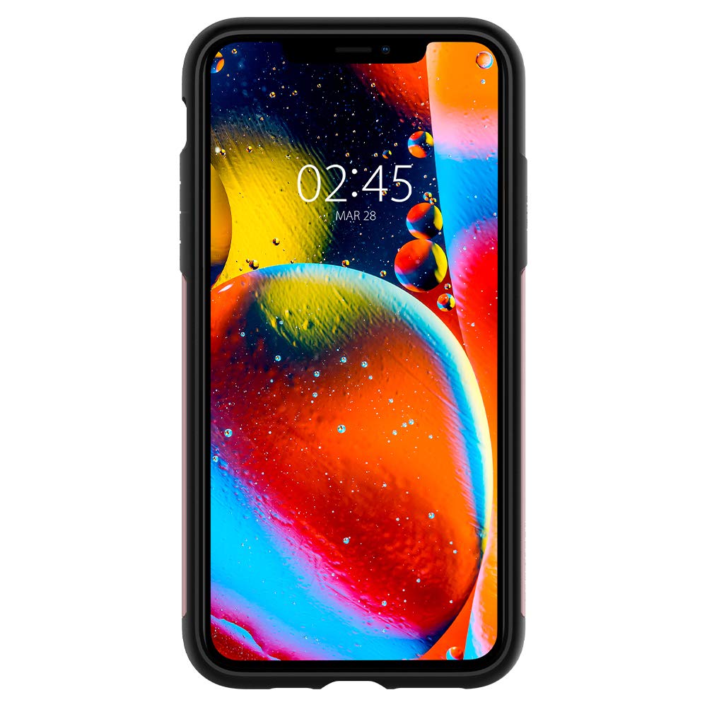 Spigen 077cs27101 slim armor back cover for iphone 11 pro mobile phone - rose gold