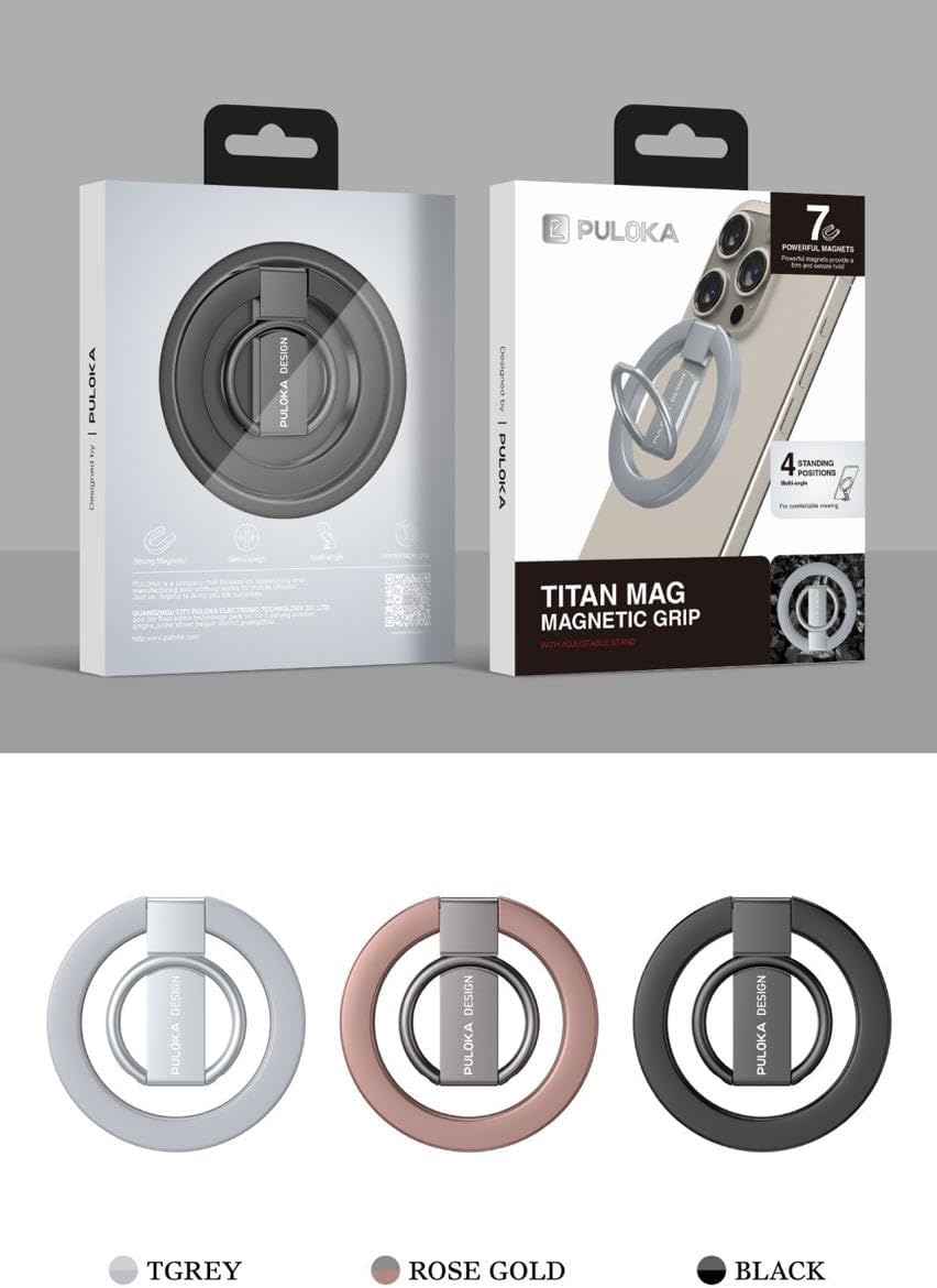 Next Store Premium Metal Ring Holder 360° Rotation Magnetic Phone Mount Silver – Safqqa Egypt