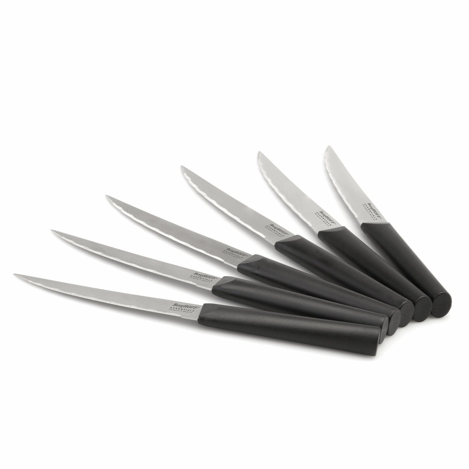 Berghoff Essentials Ebony 6Pc Steak Knife Set – 4.5″