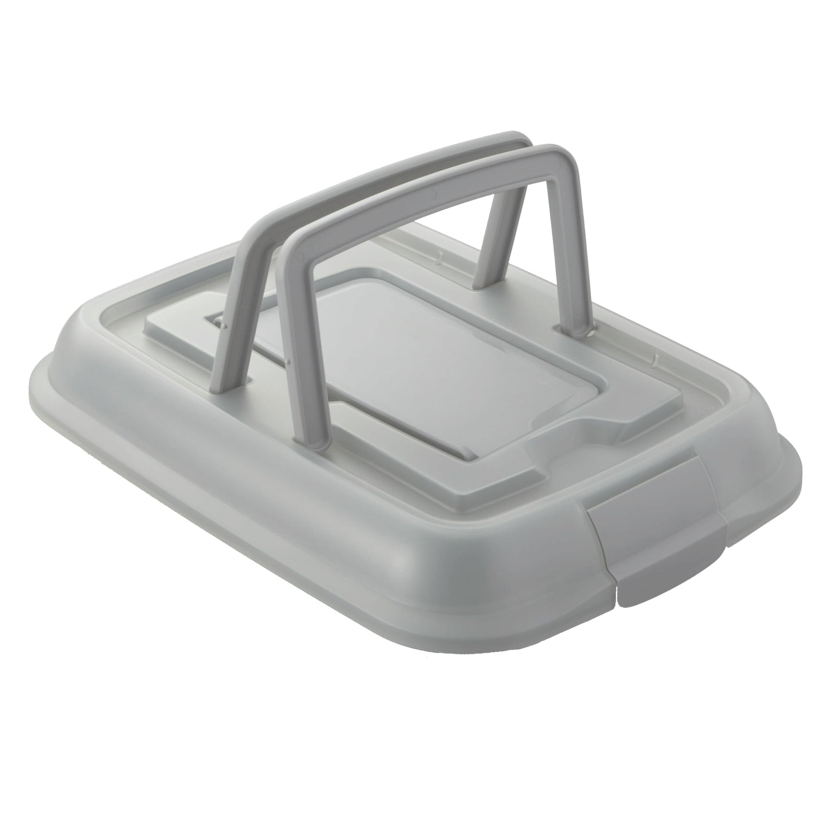 صينية كيك مستطيلة بيرغهوف بطبقة غير لاصقة مع غطاء ومقطع ومقبض قابل للطي مقاس 15 × 11.5 × 3.25 بوصة