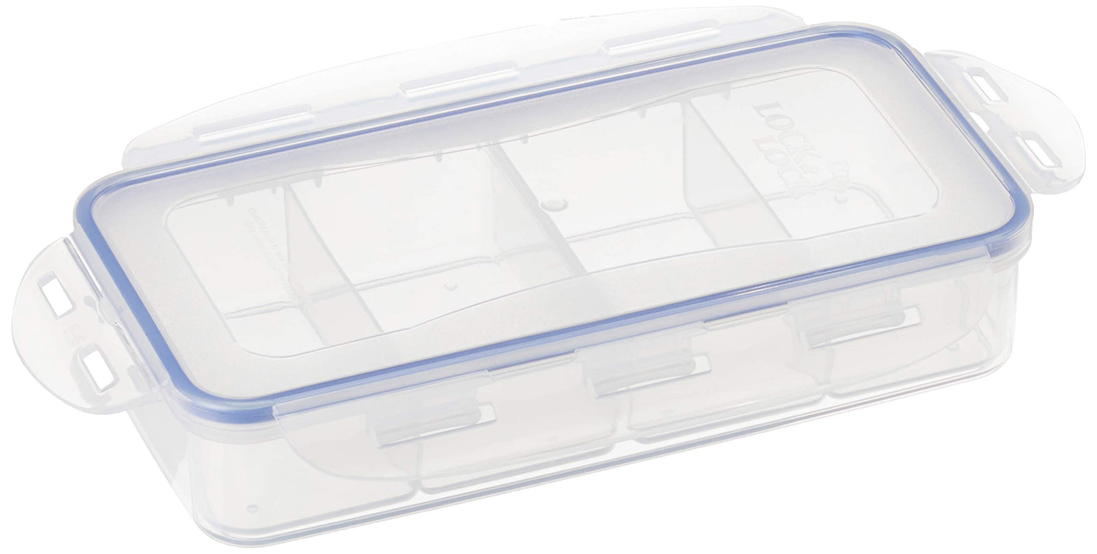 علبة بهارات مقسمة مع 4 ملاعق من لوكن لوك بسعة 1.6 لتر