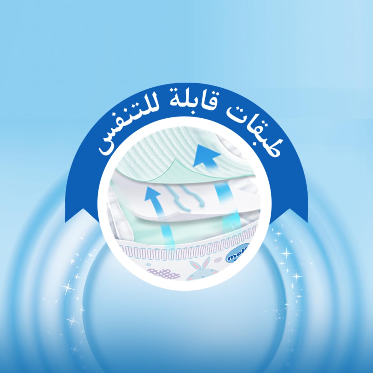 مولفيكس - حفاضات الأطفال - عبوة ميجا - الحجم الكبير جدًا 6 - 64 قطعة