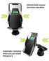 Toxel Penguin S5 2 in 1 Wireless Charger, Smart Automatic Clamping Fast Wireless Car Charger Infrared Auto-sens Air Vent Mount for All Smart Phone, Android Phone and iOS