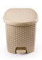 El watania ratan trash bin size 1 beige - Safqqa Egypt