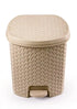 El watania ratan trash bin size 1 beige - Safqqa Egypt