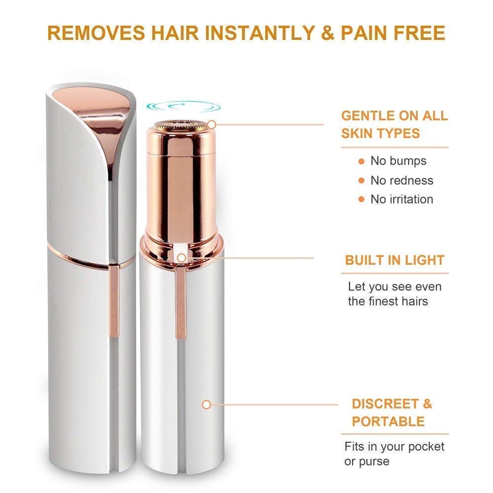 Flawless Finishing Touch Painless Hair Remover for Women (Rose Gold)