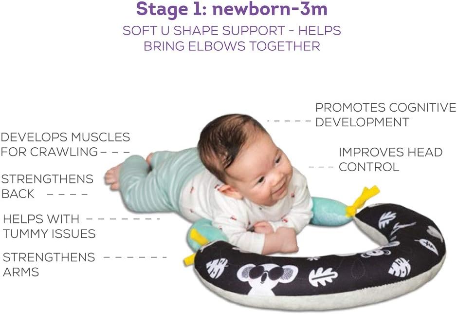 Taf Toys 2-in-1 Tummy Time Pillow – Comfortable Baby Support