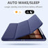 Mastten iPad Pro 12.9 Case M2 2024 with Pencil Holder Auto Wake Sleep Navy Blue