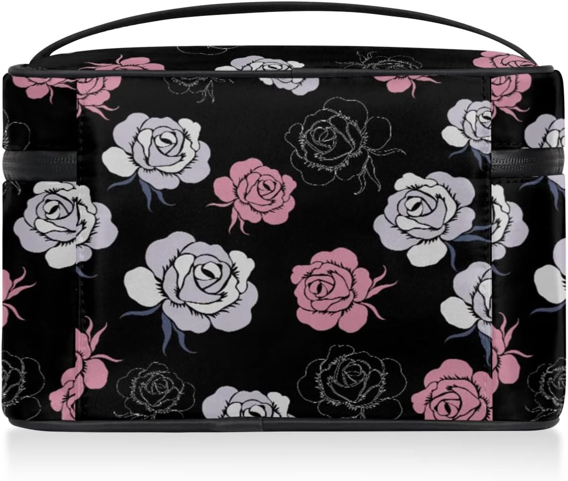 Large Travel Makeup Bag for Women – Portable Cosmetic and Toiletry Organizer – Safqqa Egypt