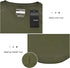 TEZO Men Gym Workout T-Shirt Pack of 2 Green Black Athletic Tee