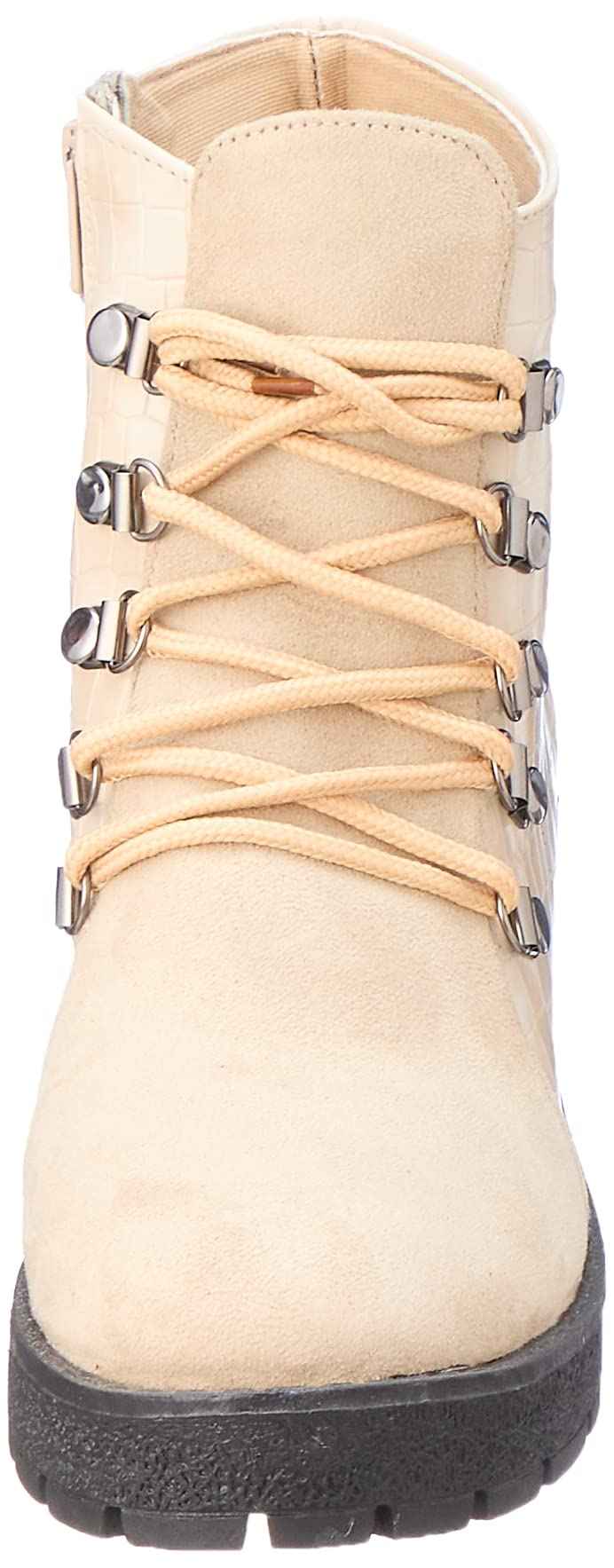 ELBARAEM Boot -rubber sole -beige croco print - 37 EU - Safqqa Egypt