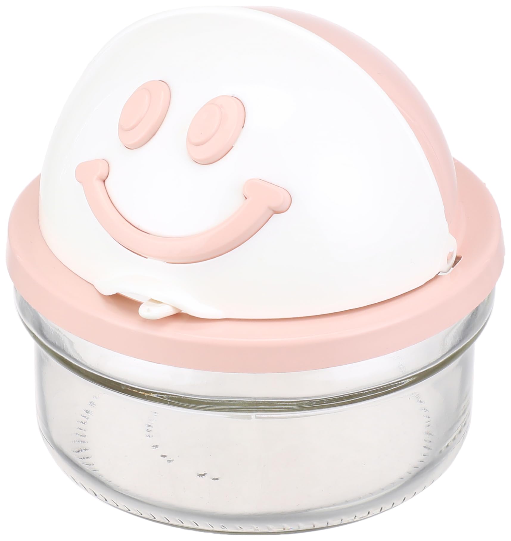 علبة سكر بوجه مبتسم مع ملعقة من باجر – باللون الوردي عملية ومتينة للاستخدام اليومي