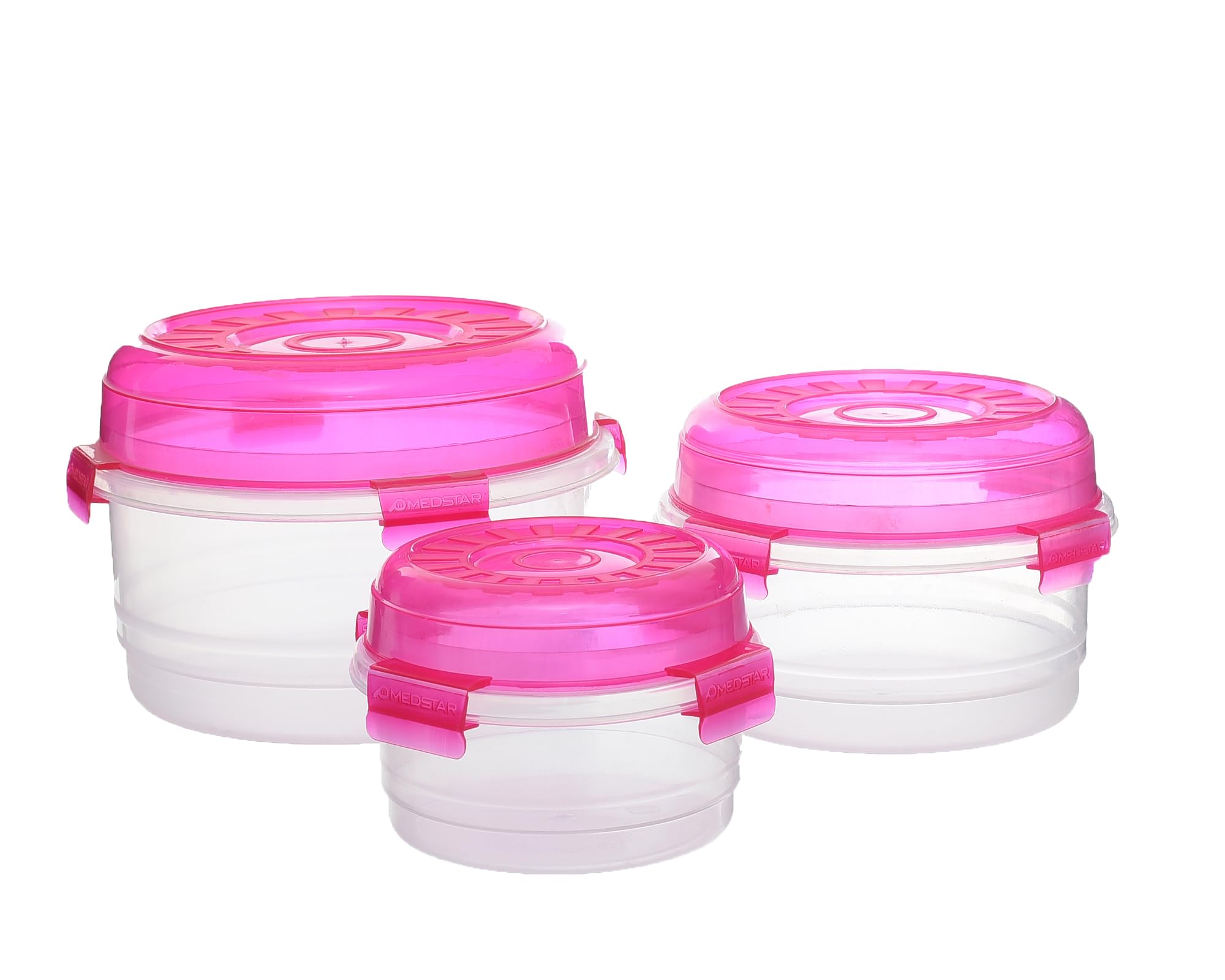 طقم علب تخزين طعام من ميد ستار – 3 قطع محكمة الغلق