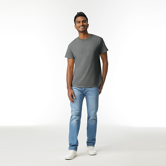 Gildan Men Cotton T-Shirt Grey Pack of 2 – Safqqa Egypt