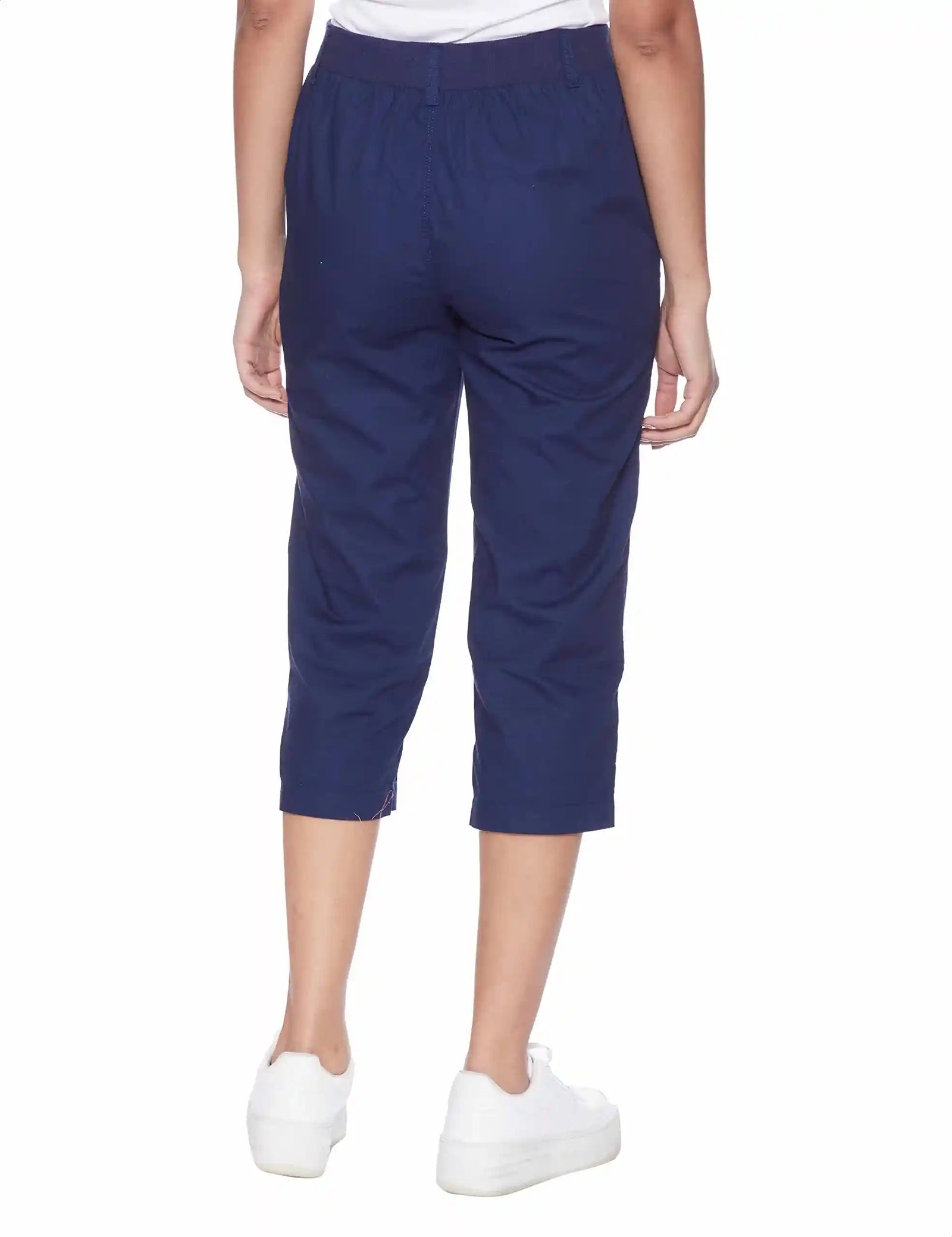 Matalan Plain Front Pocket Drawstring Cropped Pants for Women - Safqqa Egypt
