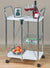 WENKO 3 Tier, Rolling Organizer, Storage Wheels, Metal cart, White