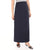 esla_Classic Design Solid Maxi Skirt_Dark Blue - Safqqa Egypt