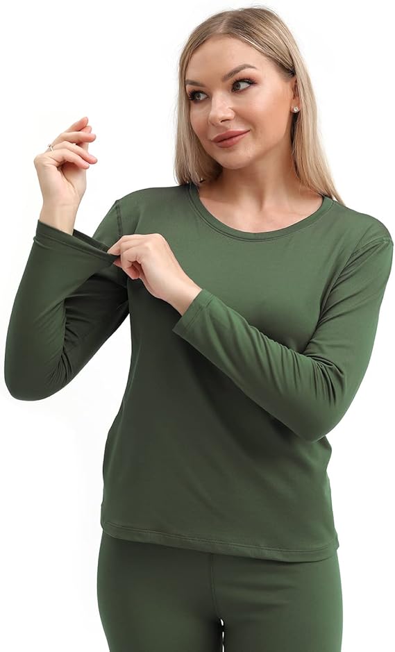 PISIQI Women Thermal Set Green Warm Base Layer – Safqqa Egypt