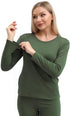 PISIQI Women Thermal Set Green Warm Base Layer
