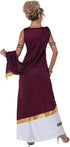 California Costumes Women’s Roman Empress Costume Adult White/Burgundy
